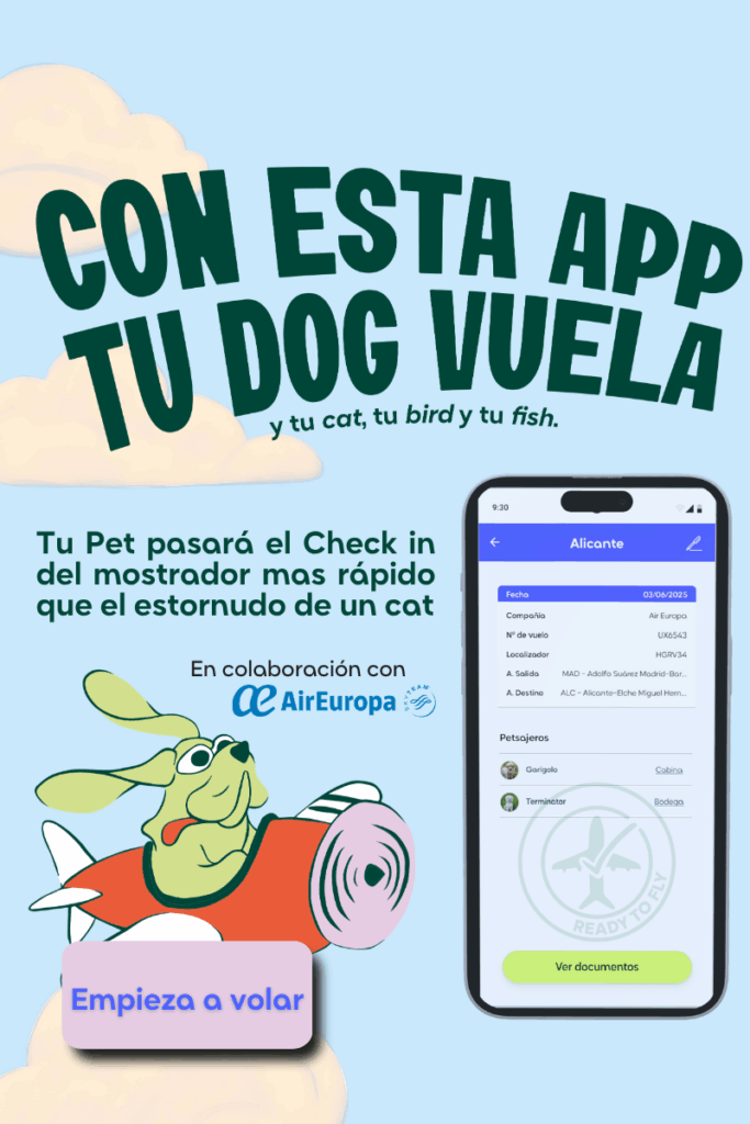 Home Banner Con esta App tu dog vuela... Appmypets